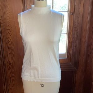 Talbots Cream Mock Turtleneck Sweater